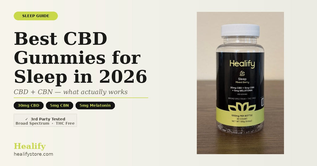 Best CBD Gummies for Sleep in 2026: What Actually Works (And Why)